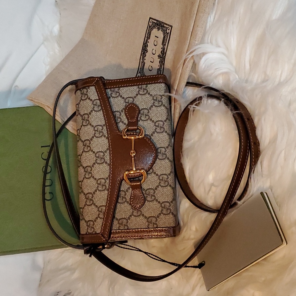 NWT Authentic Gucci Mini Horsebit 1955 Pouch